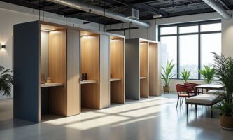 Intégrer efficacement une phonebox dans un open space sans perturber l’acoustique globale