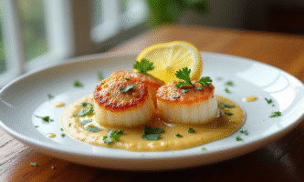 Délice de coquilles Saint-Jacques à la normande : un mets raffiné pour les gourmets