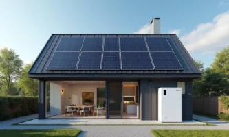 Solaire domestique avec batterie pour une alimentation électrique d’urgence 24 heures sur 24
